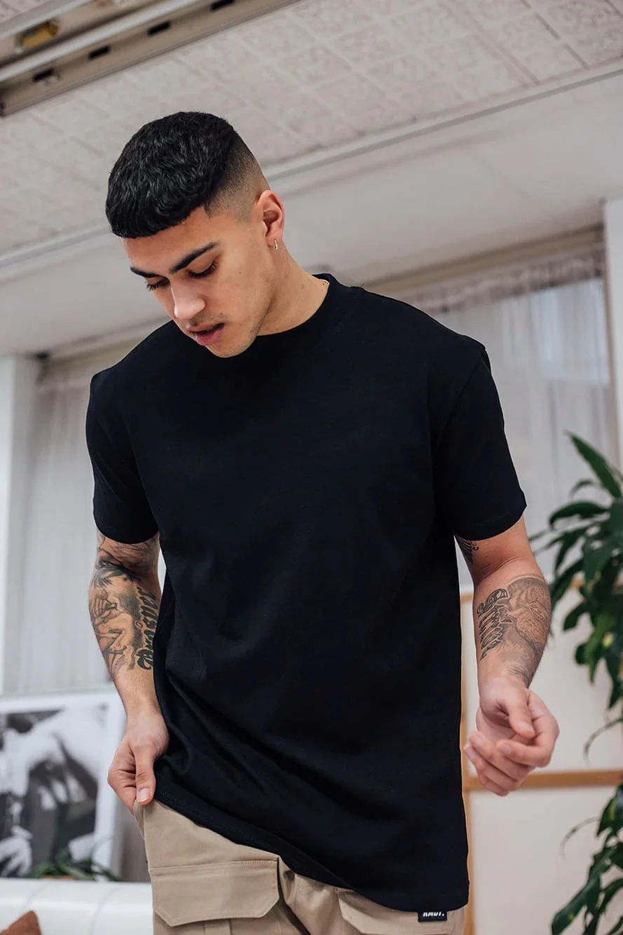 Slim Fit Black RMDY. Tee